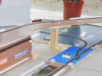 Hier kann man es noch einmal sehen. Unten das alte System, darüber die ersten - damals noch nicht fertigen - neuen Module.